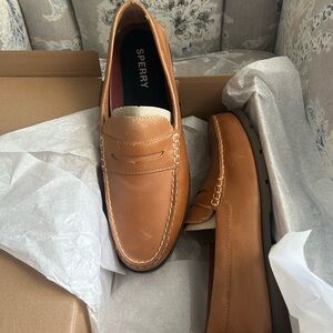 Sperry Leather Penny Loafers size 14